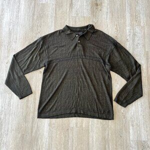 Mens M.E. Sport Brown Long Sleeve Shirt - L